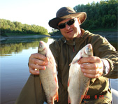 Рыбалка на реке Боровая август 2006г. (Тюменская область)